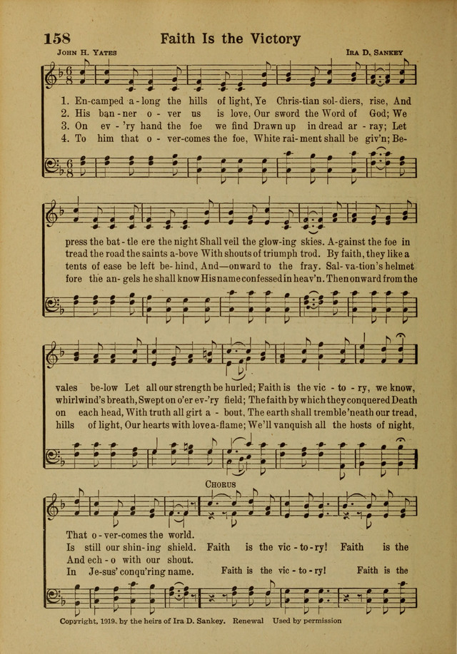 Hymns of Praise: for the Church and Sunday School page 158