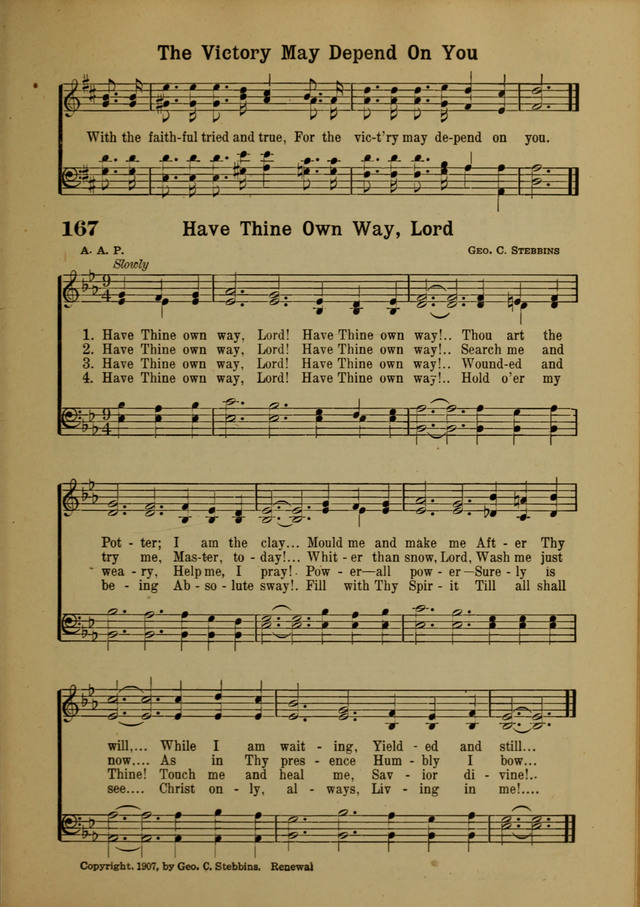 Hymns of Praise: for the Church and Sunday School page 167