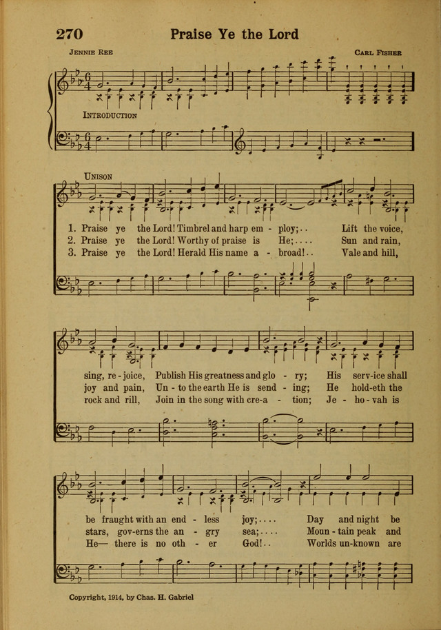 Hymns of Praise: for the Church and Sunday School page 250