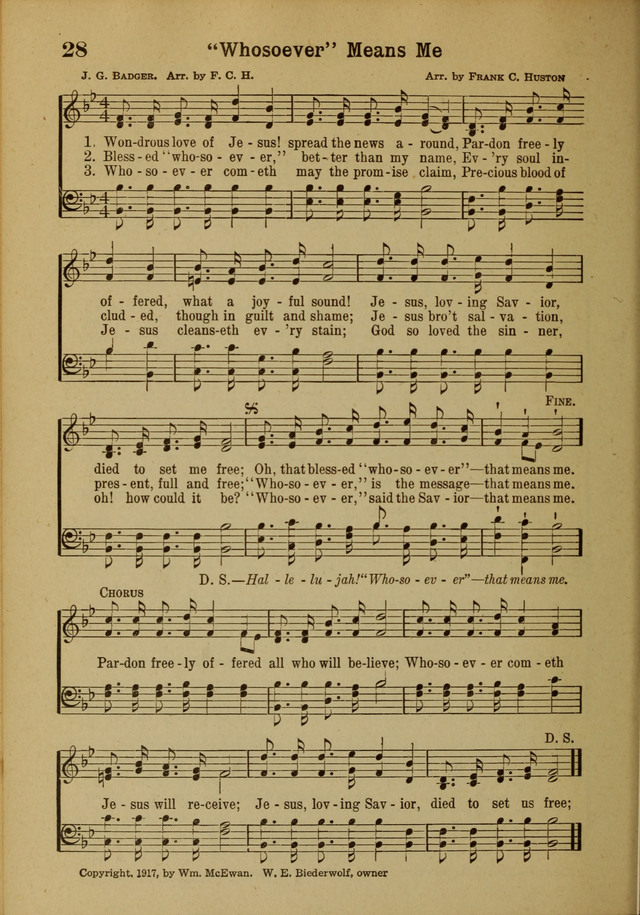 Hymns of Praise: for the Church and Sunday School page 28