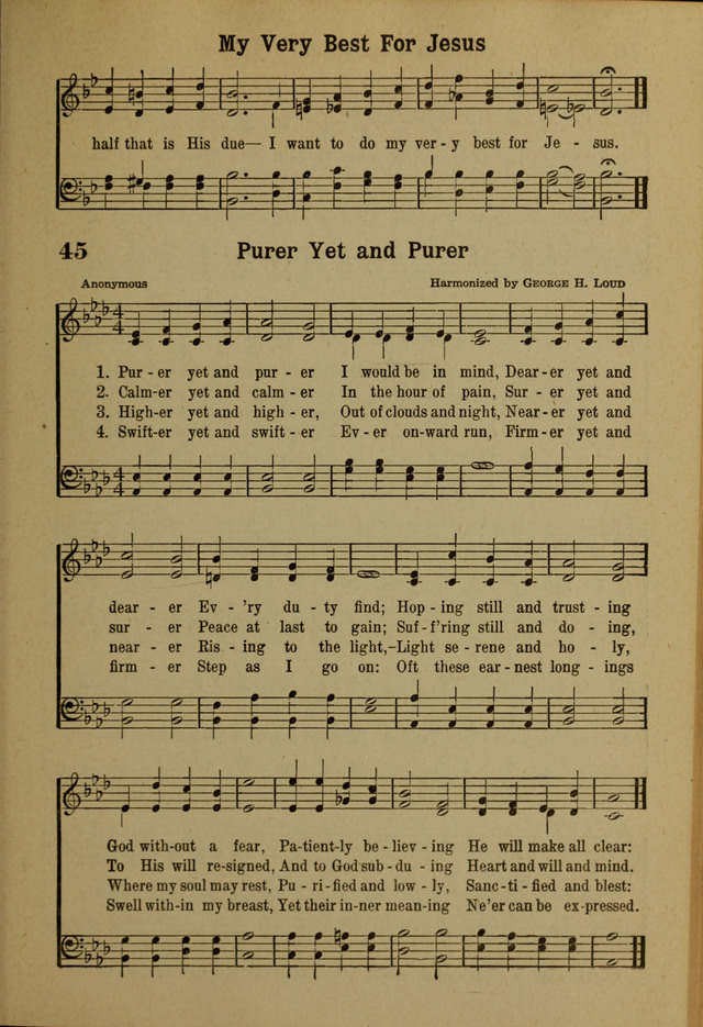 Hymns of Praise: for the Church and Sunday School page 45