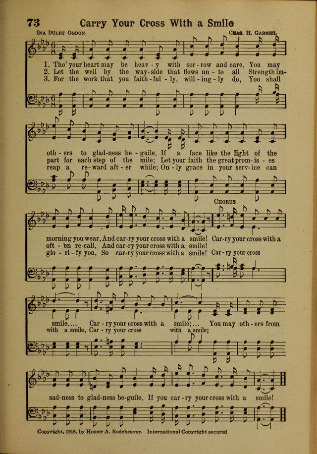 Hymns of Praise: for the Church and Sunday School page 73