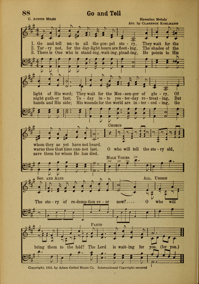 Hymns of Praise: for the Church and Sunday School page 88