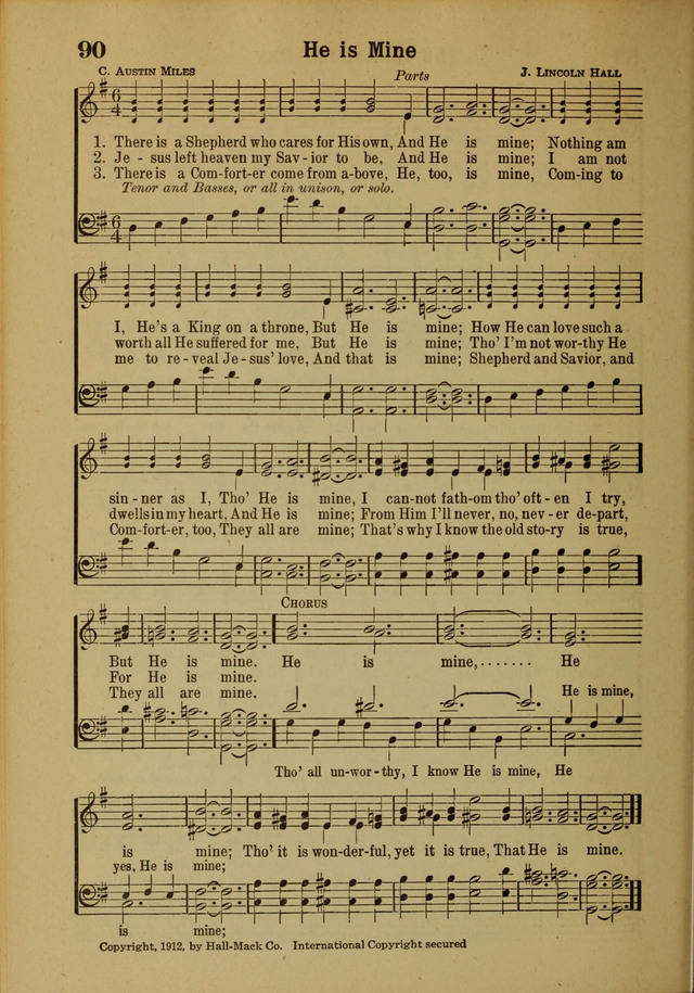 Hymns of Praise: for the Church and Sunday School page 90