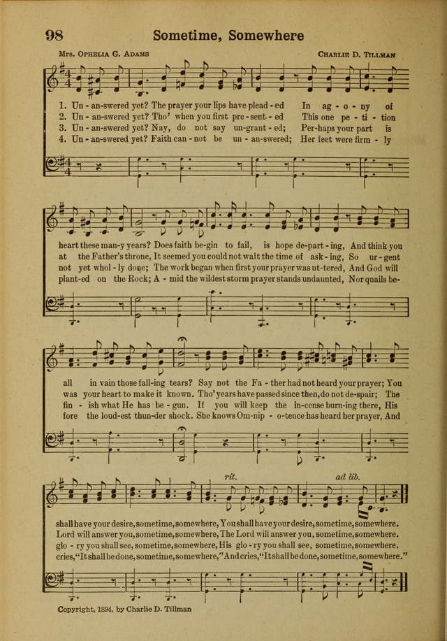 Hymns of Praise: for the Church and Sunday School page 98