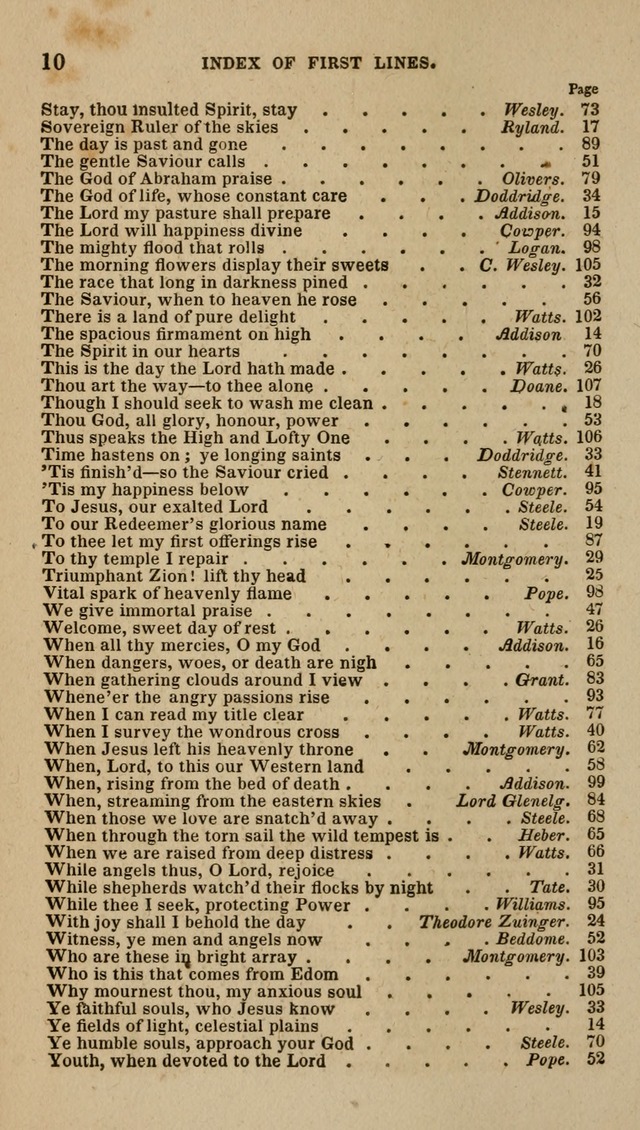 Hymns of the Protestant Episcopal Church of the United States, as authorized by the General Convention: with an additional selection page 10