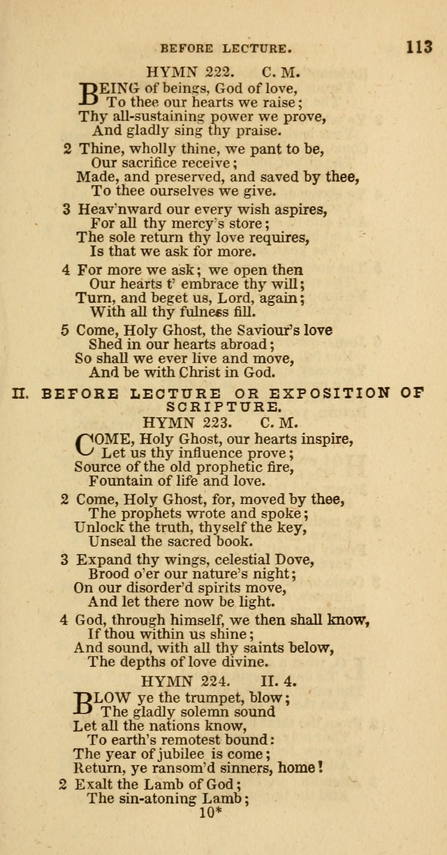 Hymns of the Protestant Episcopal Church of the United States, as authorized by the General Convention: with an additional selection page 113