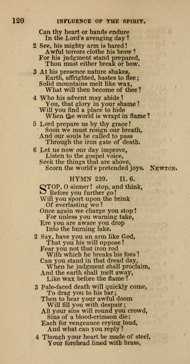 Hymns of the Protestant Episcopal Church of the United States, as authorized by the General Convention: with an additional selection page 120