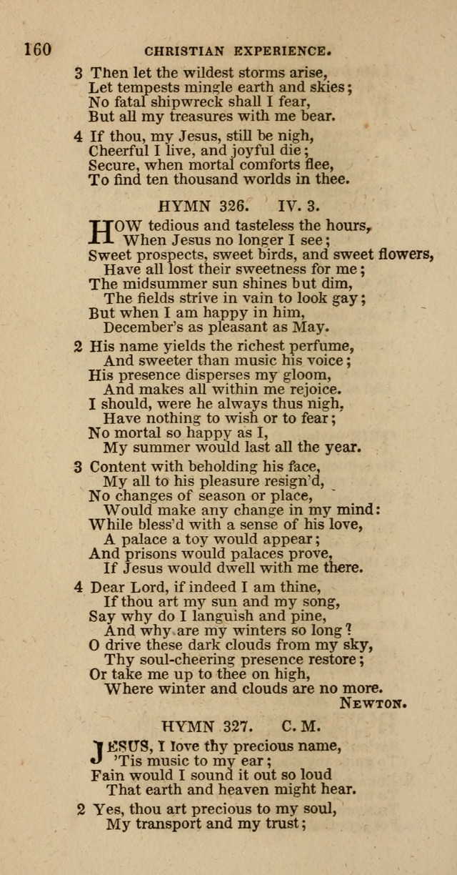 Hymns of the Protestant Episcopal Church of the United States, as authorized by the General Convention: with an additional selection page 160