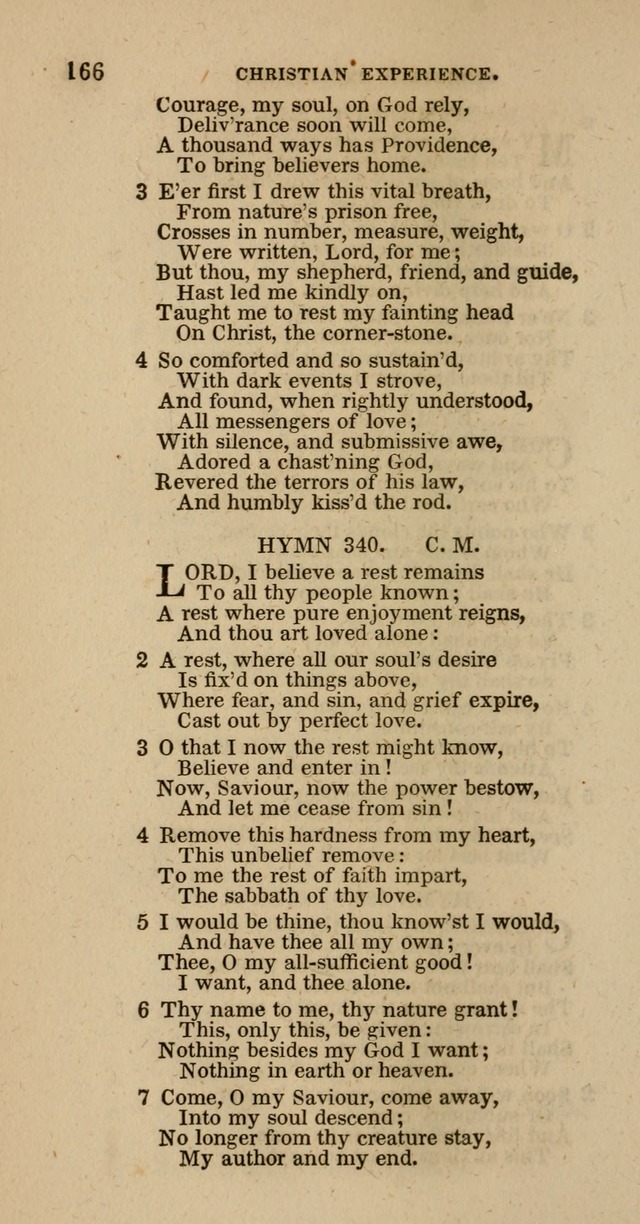 Hymns of the Protestant Episcopal Church of the United States, as authorized by the General Convention: with an additional selection page 166