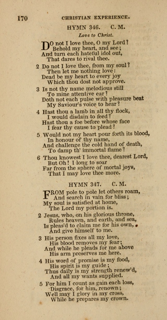 Hymns of the Protestant Episcopal Church of the United States, as authorized by the General Convention: with an additional selection page 170