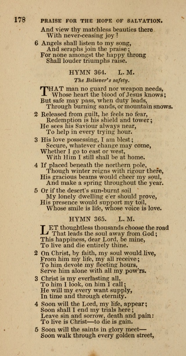 Hymns of the Protestant Episcopal Church of the United States, as authorized by the General Convention: with an additional selection page 178