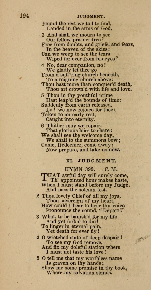 Hymns of the Protestant Episcopal Church of the United States, as authorized by the General Convention: with an additional selection page 194