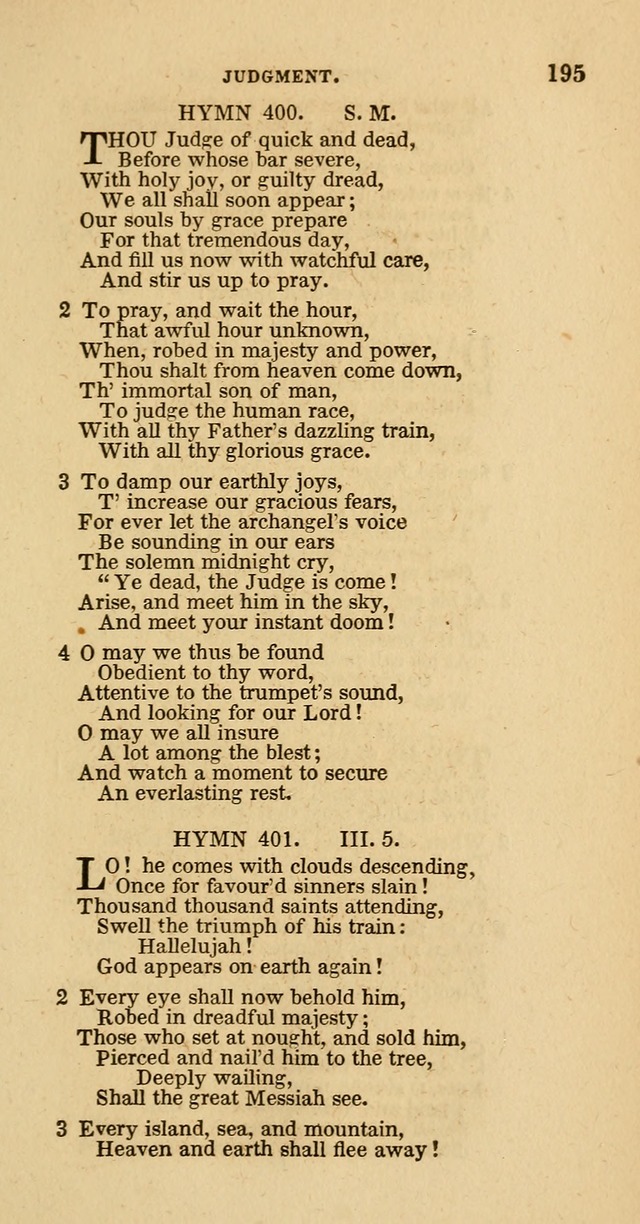 Hymns of the Protestant Episcopal Church of the United States, as authorized by the General Convention: with an additional selection page 195