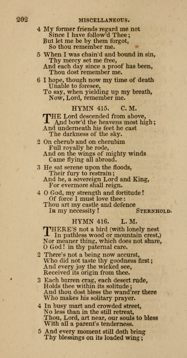 Hymns of the Protestant Episcopal Church of the United States, as authorized by the General Convention: with an additional selection page 202