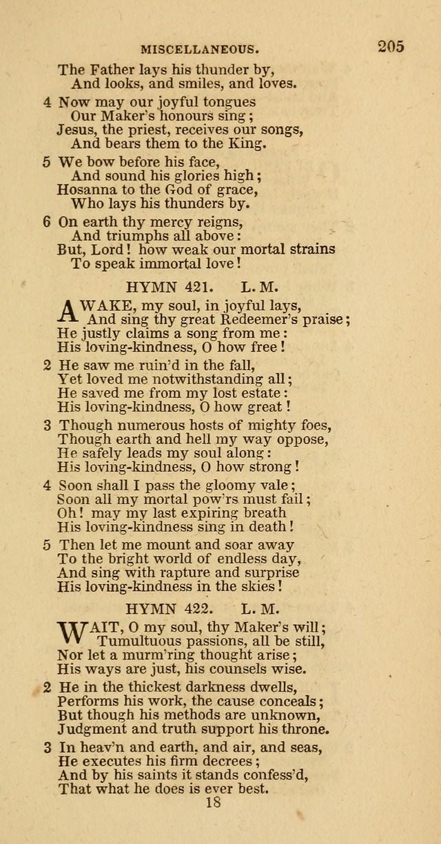 Hymns of the Protestant Episcopal Church of the United States, as authorized by the General Convention: with an additional selection page 205