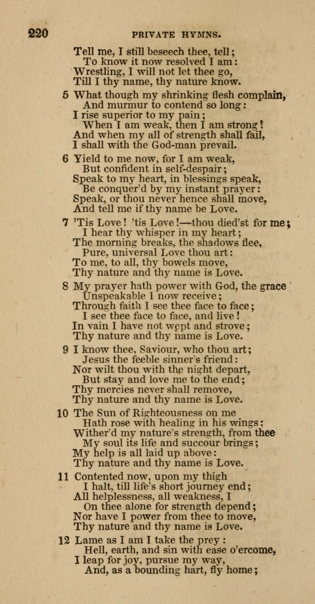 Hymns of the Protestant Episcopal Church of the United States, as authorized by the General Convention: with an additional selection page 220