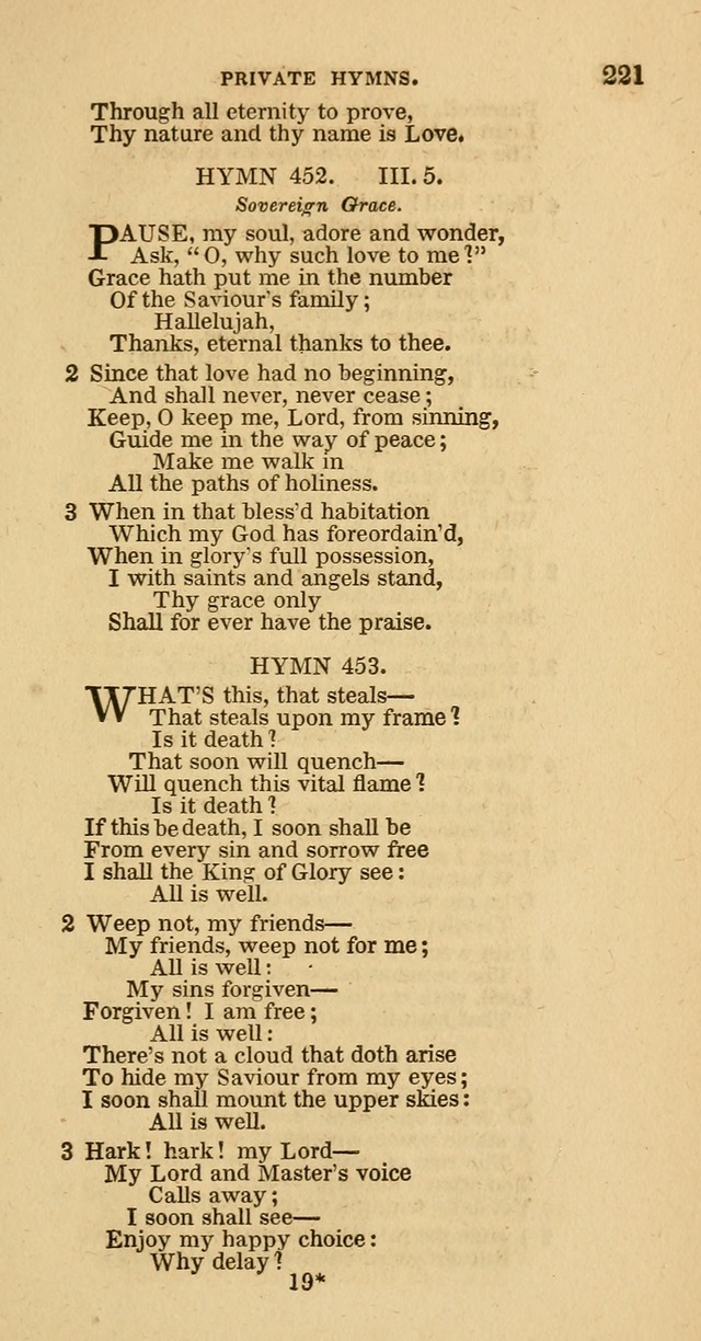 Hymns of the Protestant Episcopal Church of the United States, as authorized by the General Convention: with an additional selection page 221