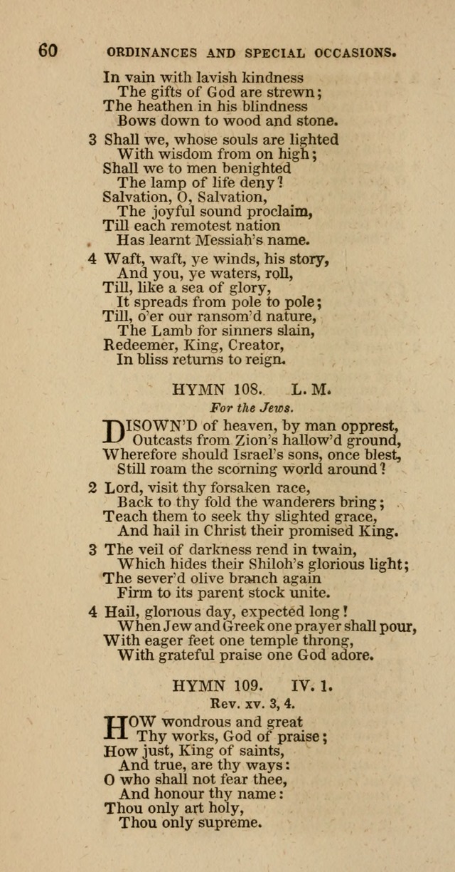 Hymns of the Protestant Episcopal Church of the United States, as authorized by the General Convention: with an additional selection page 60