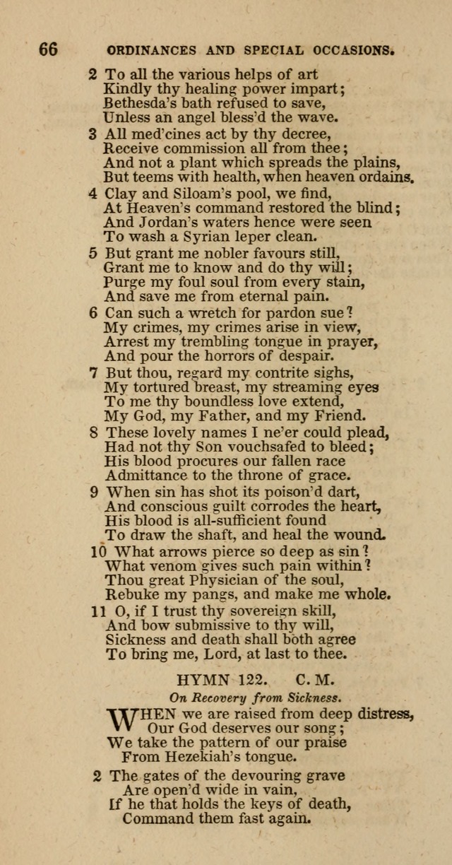 Hymns of the Protestant Episcopal Church of the United States, as authorized by the General Convention: with an additional selection page 66