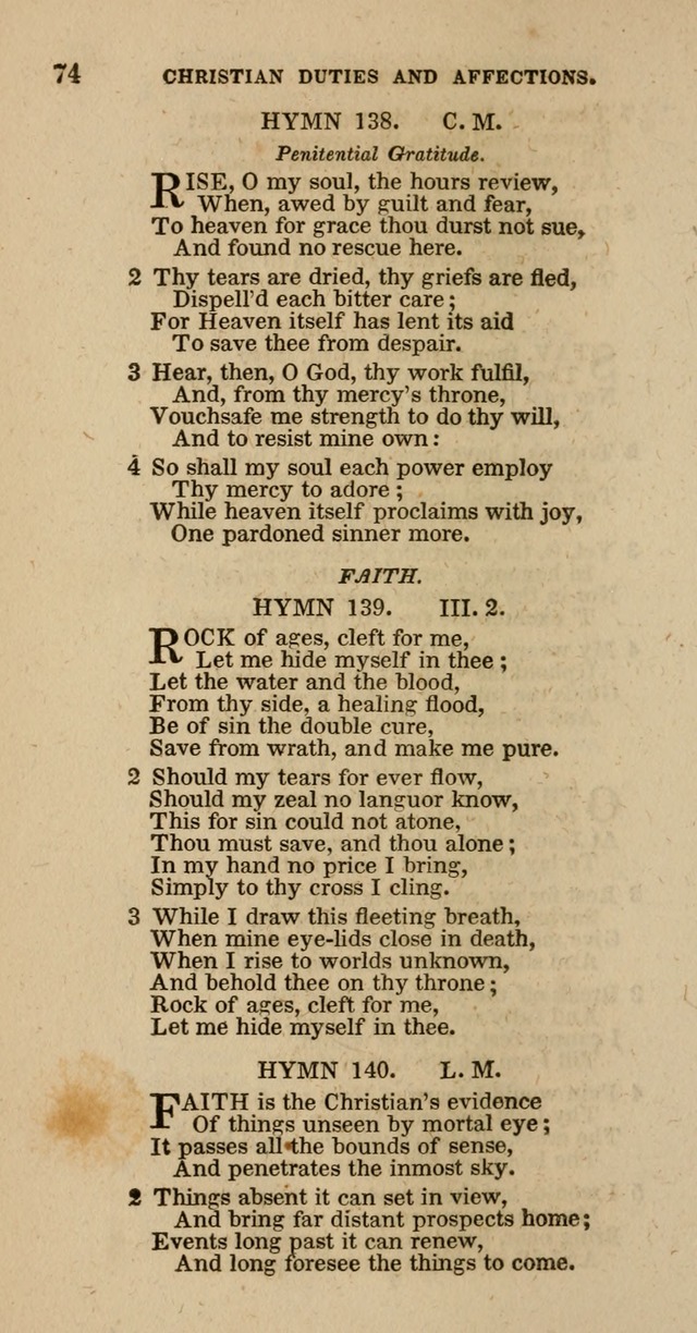 Hymns of the Protestant Episcopal Church of the United States, as authorized by the General Convention: with an additional selection page 74