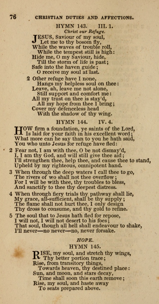 Hymns of the Protestant Episcopal Church of the United States, as authorized by the General Convention: with an additional selection page 76