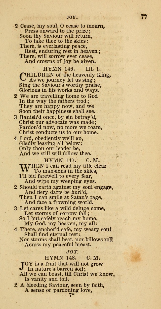 Hymns of the Protestant Episcopal Church of the United States, as authorized by the General Convention: with an additional selection page 77