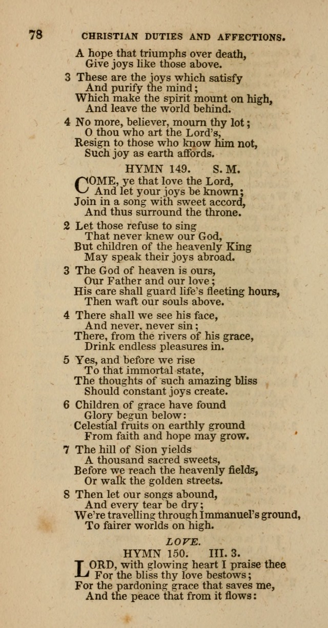 Hymns of the Protestant Episcopal Church of the United States, as authorized by the General Convention: with an additional selection page 78