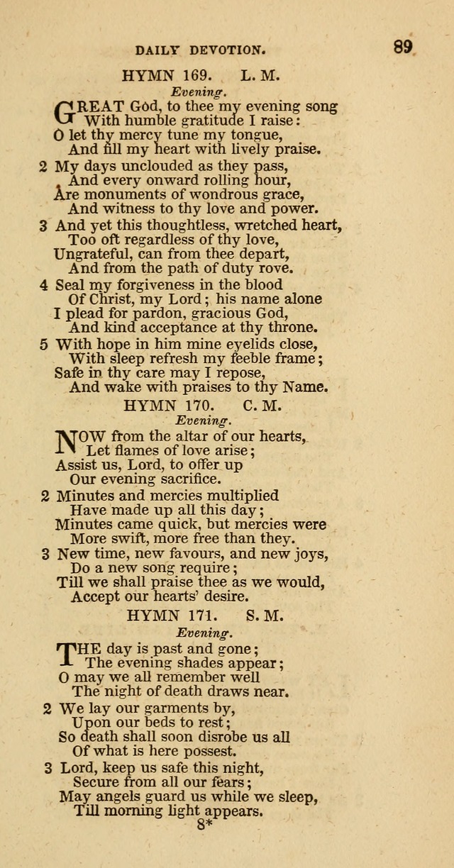 Hymns of the Protestant Episcopal Church of the United States, as authorized by the General Convention: with an additional selection page 89