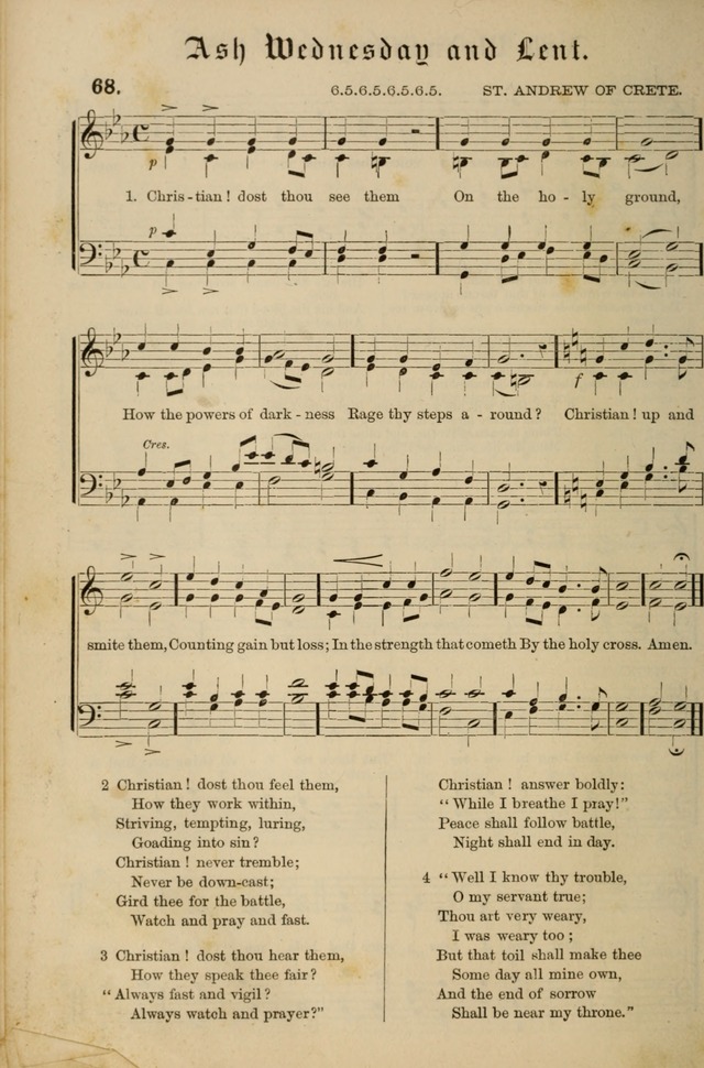 Hymnal and Canticles of the Protestant Episcopal Church with Music (Gilbert & Goodrich) page 70