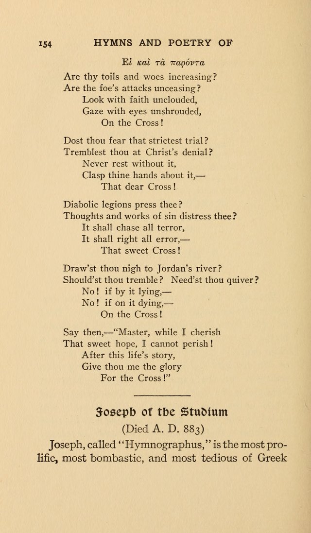 Hymns and Poetry of the Eastern Church page 149