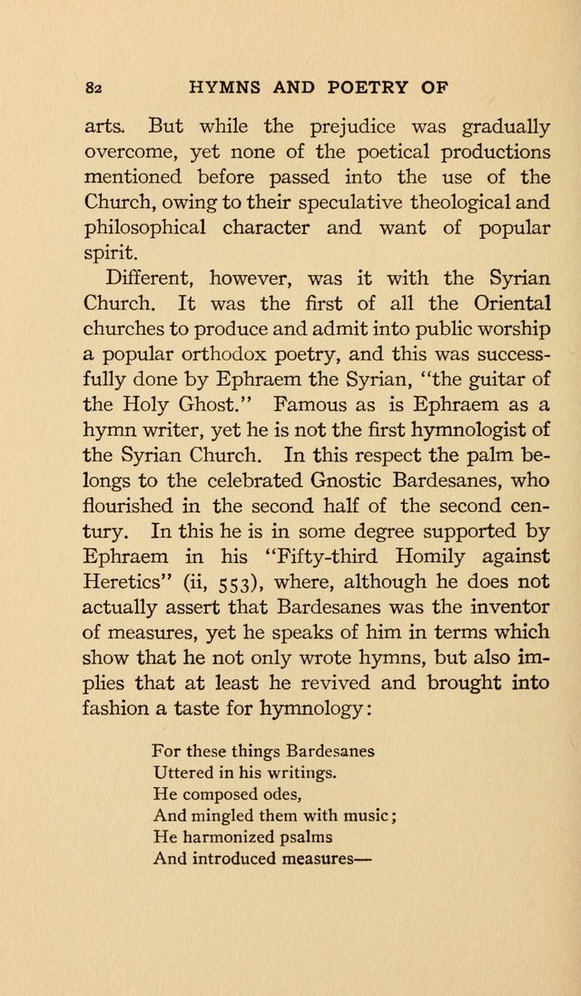 Hymns and Poetry of the Eastern Church page 73