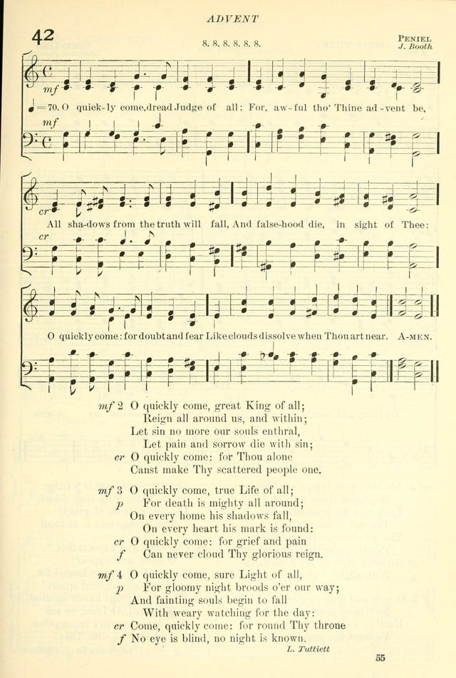 The Church Hymnal: revised and enlarged in accordance with the action of the General Convention of the Protestant Episcopal Church in the United States of America in the year of our Lord 1892. (Ed. B) page 103