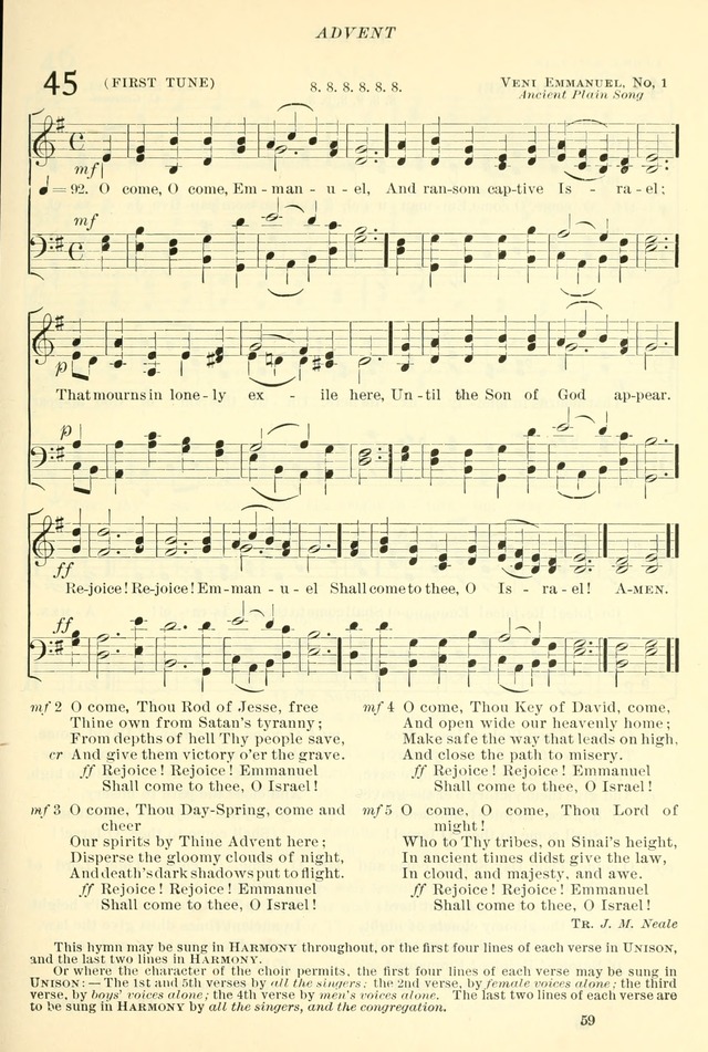 The Church Hymnal: revised and enlarged in accordance with the action of the General Convention of the Protestant Episcopal Church in the United States of America in the year of our Lord 1892. (Ed. B) page 107