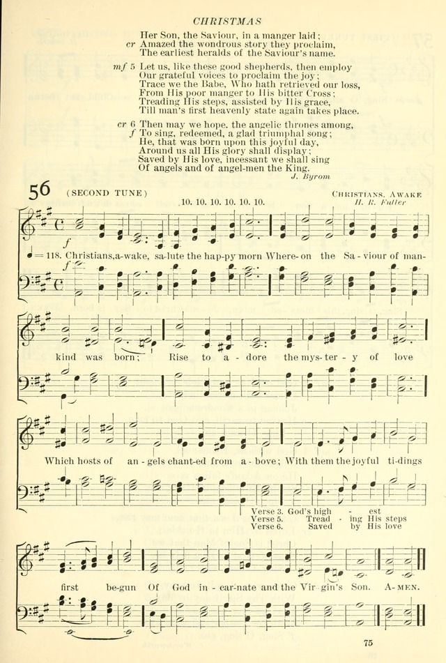 The Church Hymnal: revised and enlarged in accordance with the action of the General Convention of the Protestant Episcopal Church in the United States of America in the year of our Lord 1892. (Ed. B) page 123