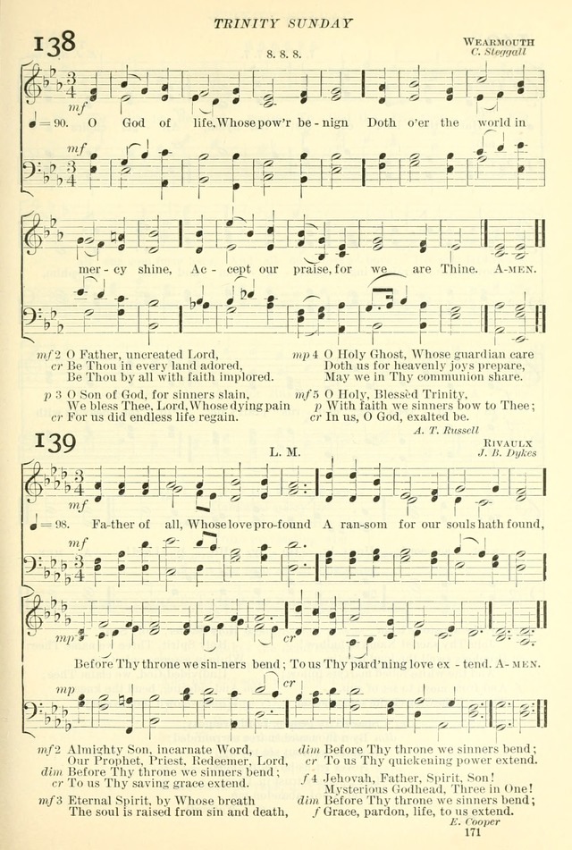 The Church Hymnal: revised and enlarged in accordance with the action of the General Convention of the Protestant Episcopal Church in the United States of America in the year of our Lord 1892. (Ed. B) page 219