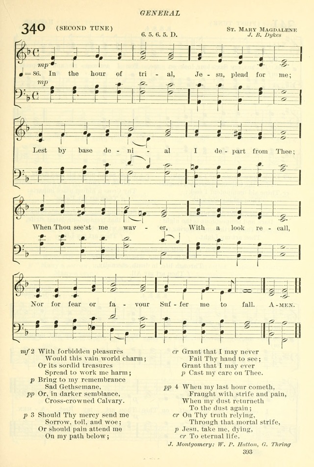 The Church Hymnal: revised and enlarged in accordance with the action of the General Convention of the Protestant Episcopal Church in the United States of America in the year of our Lord 1892. (Ed. B) page 441