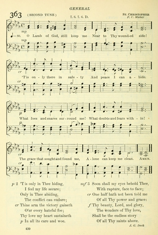 The Church Hymnal: revised and enlarged in accordance with the action of the General Convention of the Protestant Episcopal Church in the United States of America in the year of our Lord 1892. (Ed. B) page 468