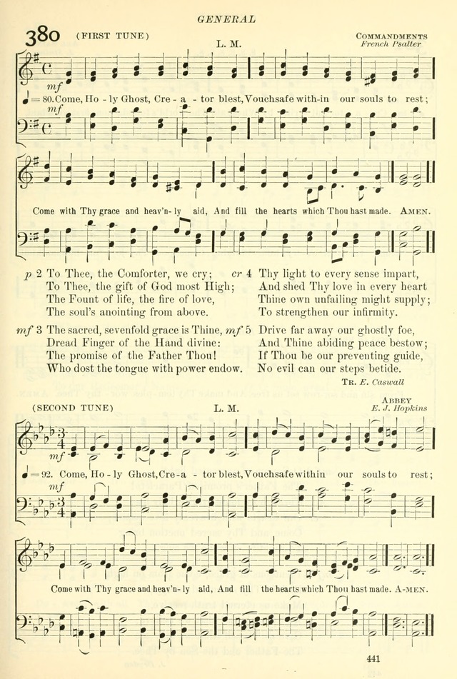 The Church Hymnal: revised and enlarged in accordance with the action of the General Convention of the Protestant Episcopal Church in the United States of America in the year of our Lord 1892. (Ed. B) page 489