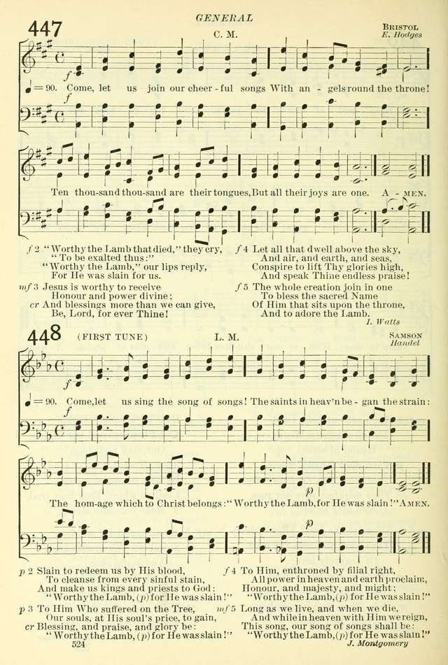 The Church Hymnal: revised and enlarged in accordance with the action of the General Convention of the Protestant Episcopal Church in the United States of America in the year of our Lord 1892. (Ed. B) page 572