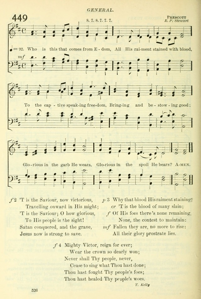 The Church Hymnal: revised and enlarged in accordance with the action of the General Convention of the Protestant Episcopal Church in the United States of America in the year of our Lord 1892. (Ed. B) page 574