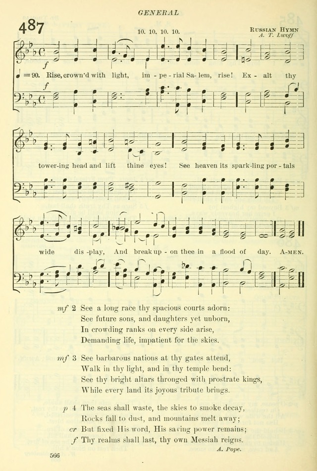 The Church Hymnal: revised and enlarged in accordance with the action of the General Convention of the Protestant Episcopal Church in the United States of America in the year of our Lord 1892. (Ed. B) page 614