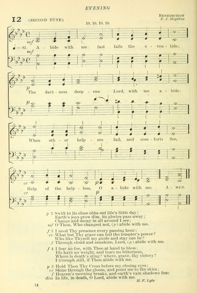 The Church Hymnal: revised and enlarged in accordance with the action of the General Convention of the Protestant Episcopal Church in the United States of America in the year of our Lord 1892. (Ed. B) page 62