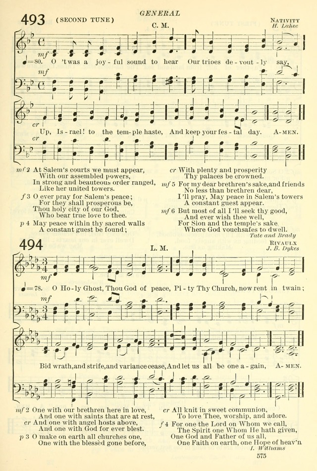 The Church Hymnal: revised and enlarged in accordance with the action of the General Convention of the Protestant Episcopal Church in the United States of America in the year of our Lord 1892. (Ed. B) page 623