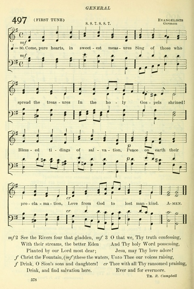 The Church Hymnal: revised and enlarged in accordance with the action of the General Convention of the Protestant Episcopal Church in the United States of America in the year of our Lord 1892. (Ed. B) page 626