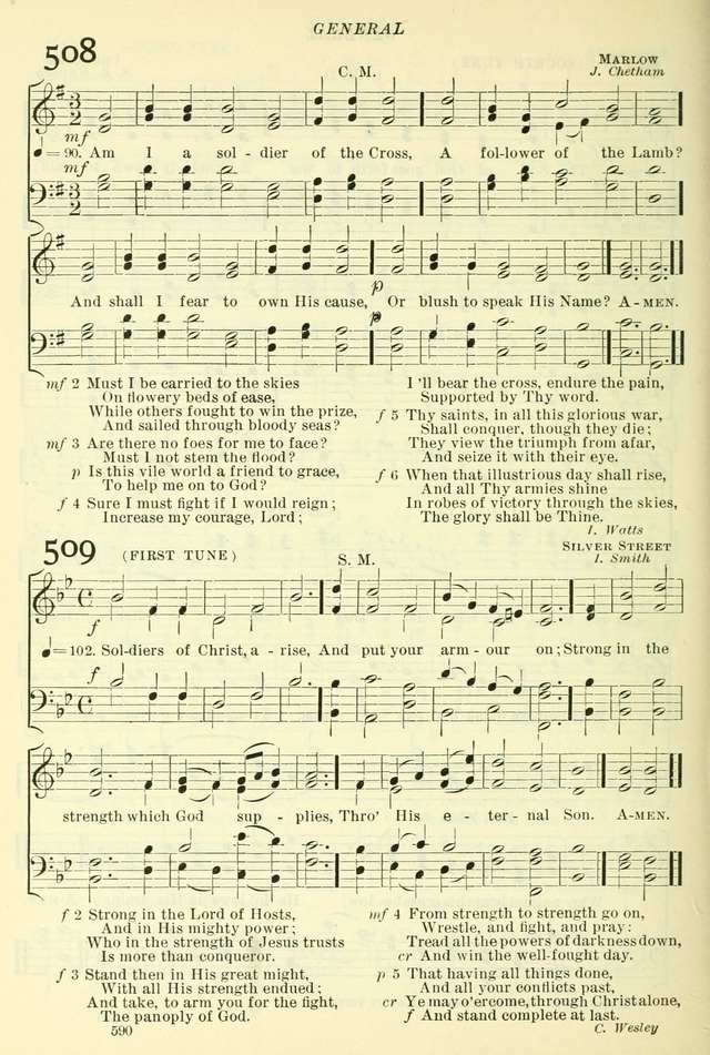 The Church Hymnal: revised and enlarged in accordance with the action of the General Convention of the Protestant Episcopal Church in the United States of America in the year of our Lord 1892. (Ed. B) page 638