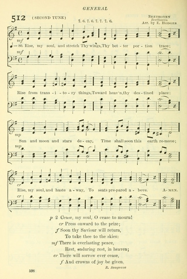 The Church Hymnal: revised and enlarged in accordance with the action of the General Convention of the Protestant Episcopal Church in the United States of America in the year of our Lord 1892. (Ed. B) page 646