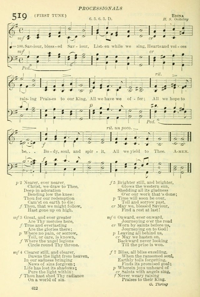 The Church Hymnal: revised and enlarged in accordance with the action of the General Convention of the Protestant Episcopal Church in the United States of America in the year of our Lord 1892. (Ed. B) page 660