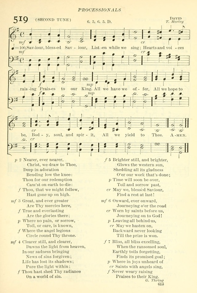 The Church Hymnal: revised and enlarged in accordance with the action of the General Convention of the Protestant Episcopal Church in the United States of America in the year of our Lord 1892. (Ed. B) page 661