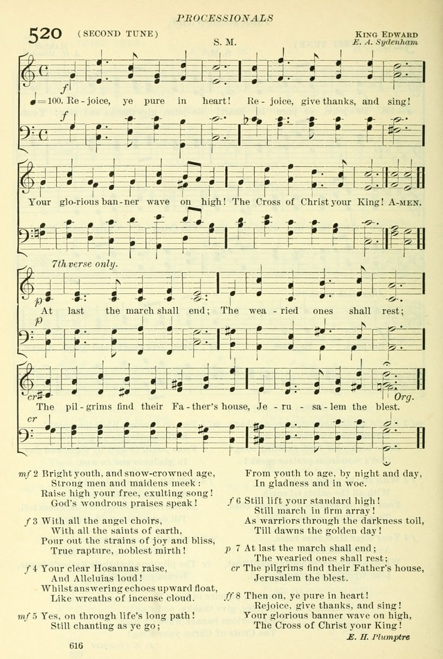 The Church Hymnal: revised and enlarged in accordance with the action of the General Convention of the Protestant Episcopal Church in the United States of America in the year of our Lord 1892. (Ed. B) page 664